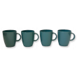 Set de 4 mugs Cool Grey anti-glisse