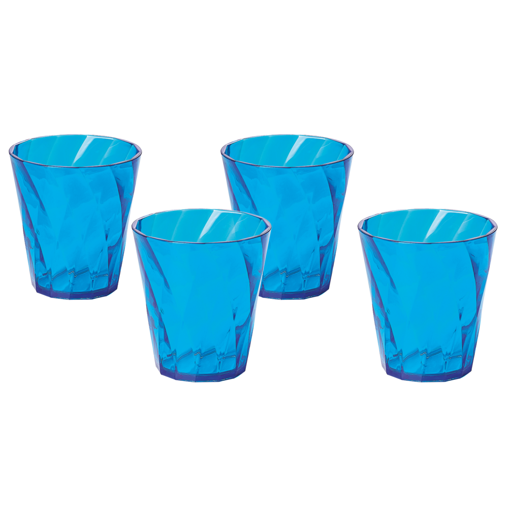 Set 4 verres Royal à eau, Turquoise