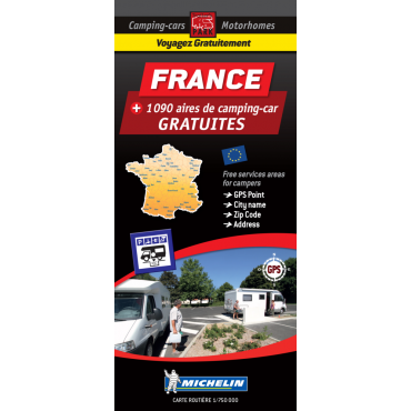Cartes routières des aires de camping-cars gratuites France
