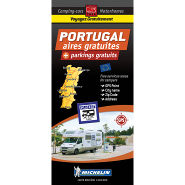 Cartes routières des aires de camping-cars gratuites Portugal