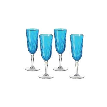 Flûte à champagne Royal (4 pièces) Turquoise