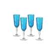 Flûte à champagne Royal (4 pièces) Turquoise
