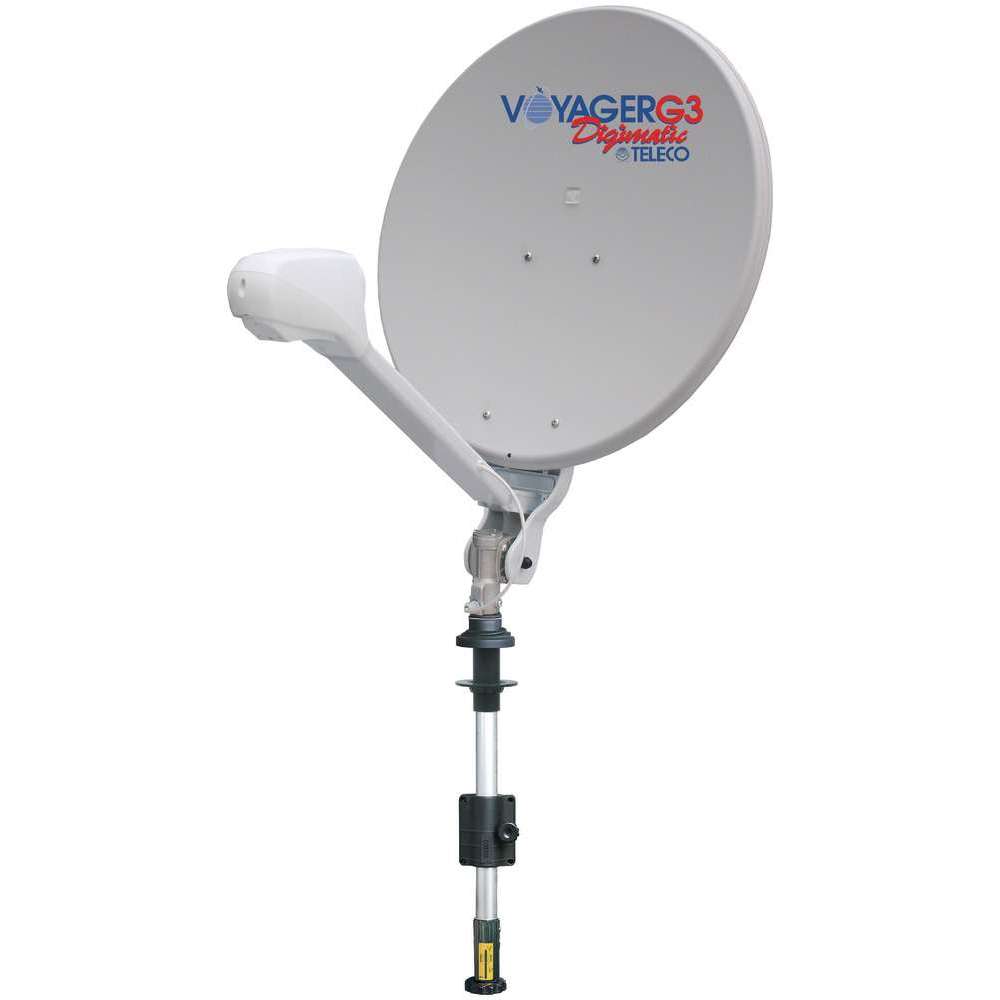 Antenne VOYAGER TELECO DIGIMATIC 65 sans demo - Mât long 52cm