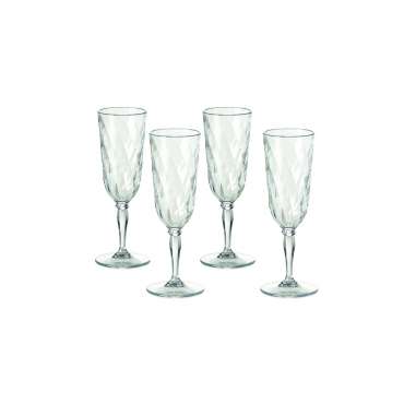 Flûte à champagne Royal (4 pièces) Transparent