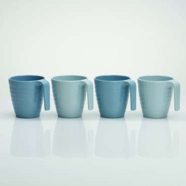 Set de 4 mugs Nuances de bleu